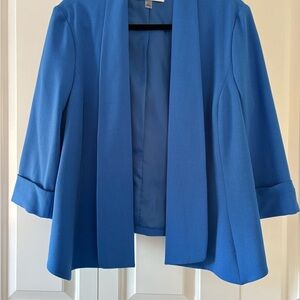 Women Jones Studio Separates Blue, Open Front Jacket Blazer Career Size 16 XL